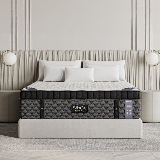 Puffy Royal Hybrid Mattress with zoned support and cooling comfort, available near Bridgeport and Morgantown