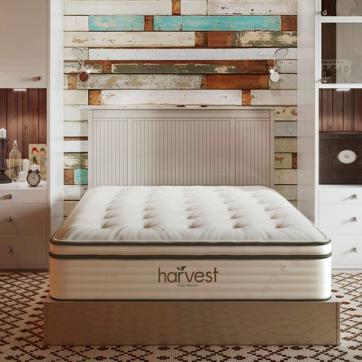 Harvest Green Vegan Pillow Top Mattress